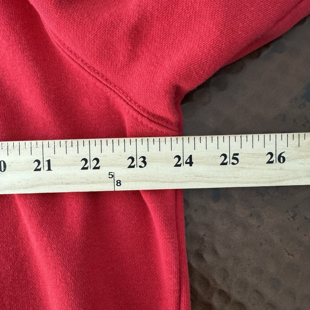 The North Face Hoodie Men L Red Black Graphic Box Logo Pullover Cotton Outdoor - Picture 10 of 11